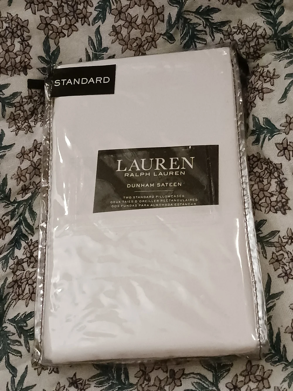 Ralph Lauren Dunham Sateen Standard Pillowcases - White 300 Thread Count